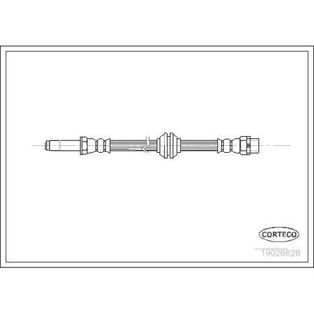 Corteco Brake Hose, 19026628 19026628